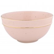 Cereal bowl pale pink with gold från Greengate finns hos halloncollection.se