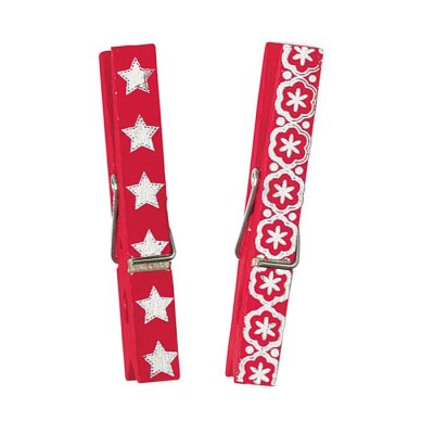 Klädnypor Sophie 12p i trä 2 olika mönster GreenGate