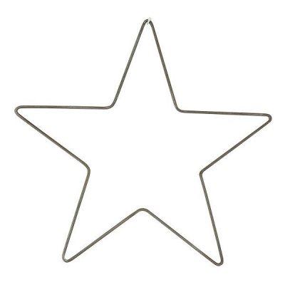Stjärna i zink dia 25 cm Strömshaga